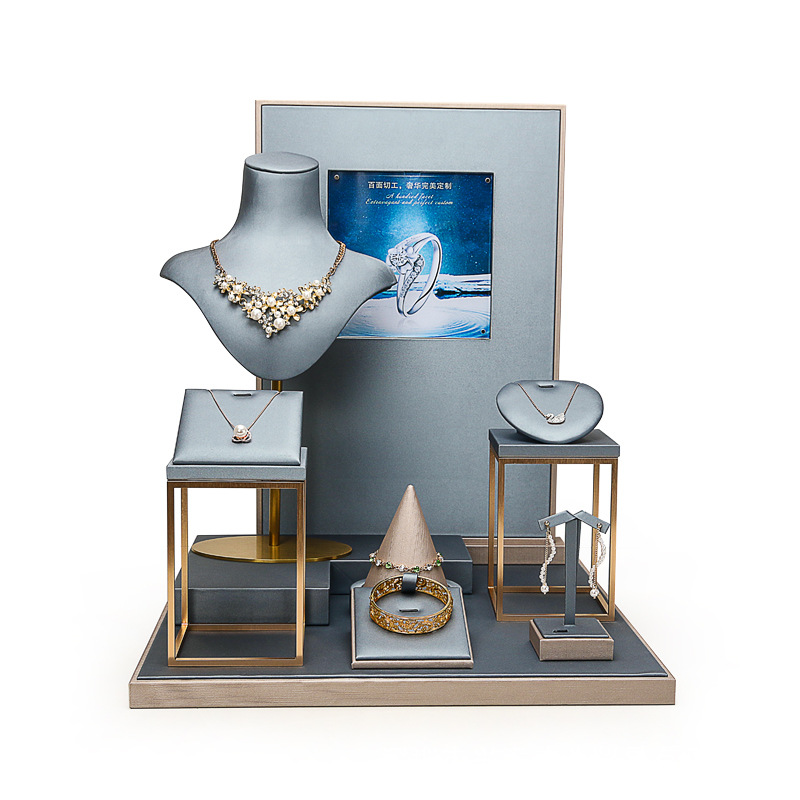 Custom Jewelry Display Set for Luxury Retail