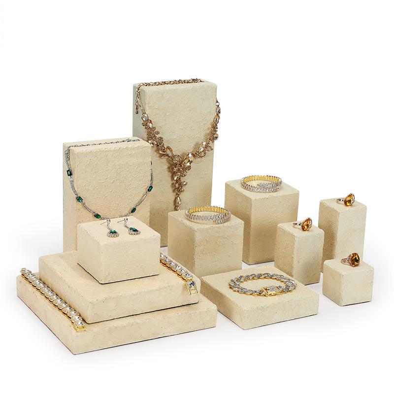 Custom Luxury Jewelry Display Set with Multi-Level Risers