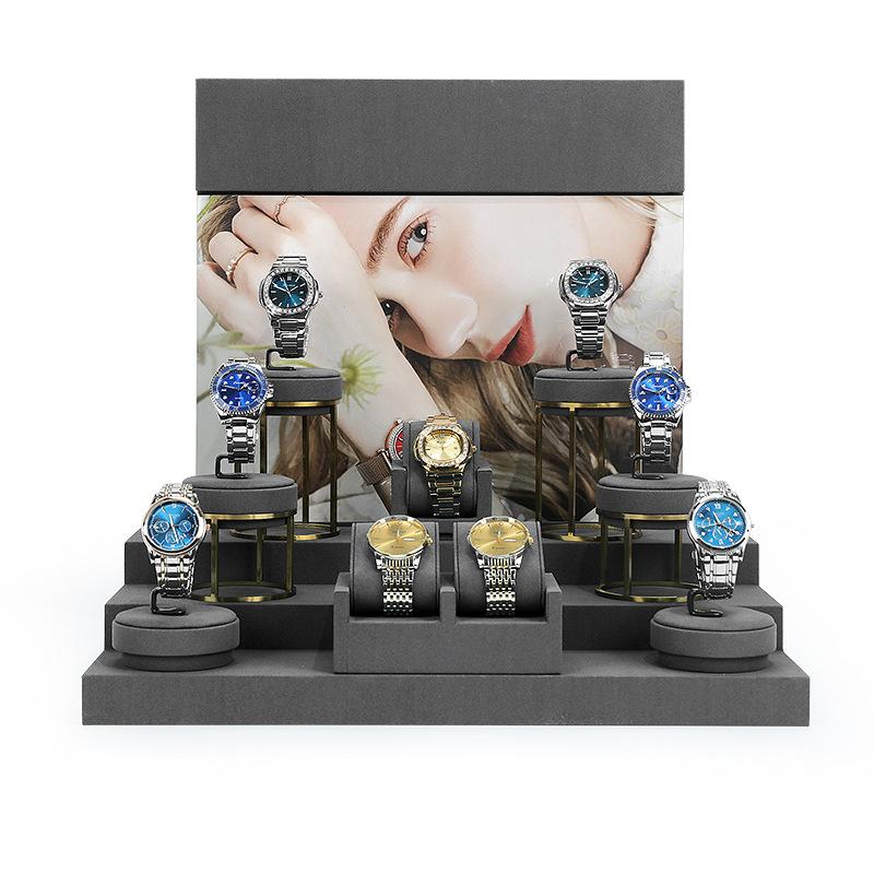 Custom Luxury Watch Display Set with Multi-Level Holders